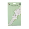 Factory Glitter ribbon with flat flowers for scrapbooking gifts crafts decoration wholesale Item No.76061