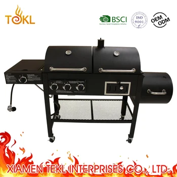 Gas Charcoal Grill Smoker Combo Combination Bbq Barbecue Gas Charcoal Grill Smoker Combo Combination Bbq Barbecue With Side Burner And Offset