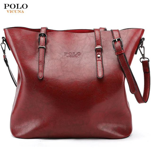 ブランクロゴ Vicuna ポロホット販売の女性のバッグ工場価格卸売バッグ 2019 スタイリッシュな黒バッグトートバッグレザーハンドバッグ