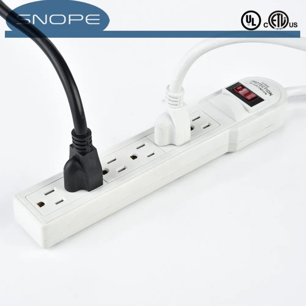 Ul Etl Approved House Power Outlet Surge Protector 6 Vertical Receptacles 125v 15a Buy