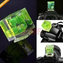 Photo Studio Accessories New Triple 3 Axis Bubble Spirit Level Hot Shoe Adapter For Dslr Slr Cameras S24 J440