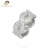 Solitaire Laying Zircon Engagement Silver Ring