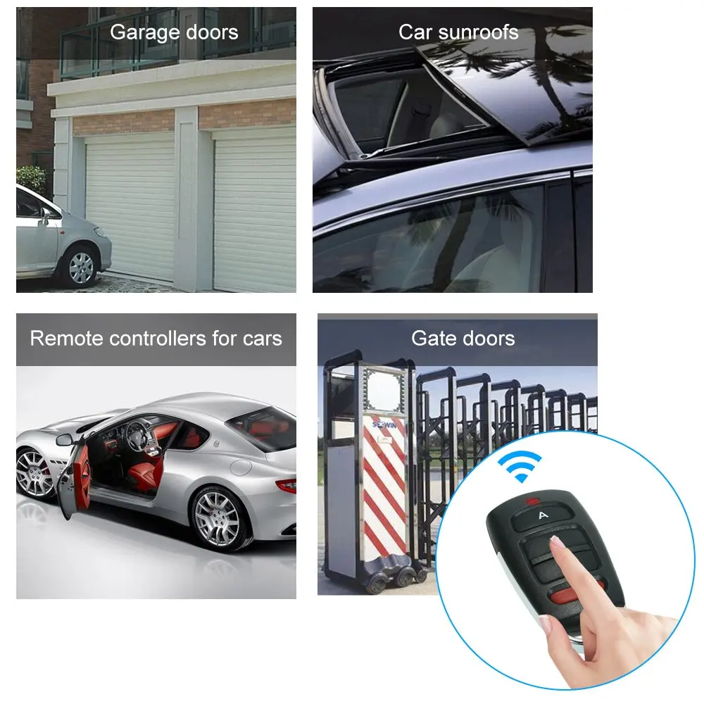 home automation motor garage door rolling code remotes 433.92 mhz ...