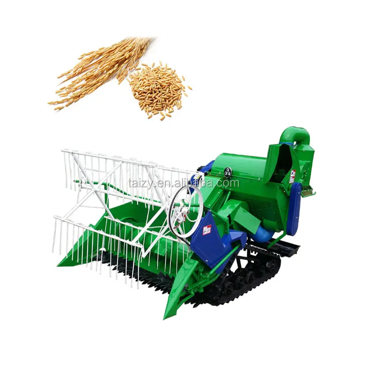 Combined Rice Grain Sorghum Reaper Thresher Harvester With Tractor ...