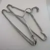 Custom high quality cheap PVC / plastic coated silver metal 304 stainless steel wire clothes hanger for laundry