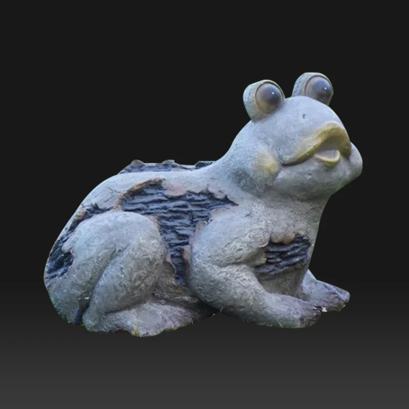 resin frog statue