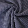 Burnout check pattern 100 polyester knit fabric
