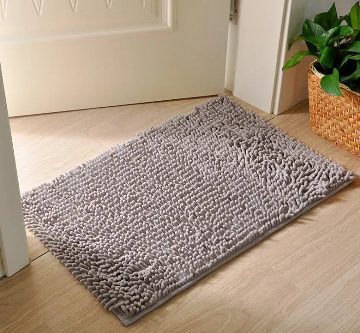 High Quality Polyester Microfiber Chenille Bath Floor Mat Absorbent