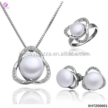 pearl ring and necklace set