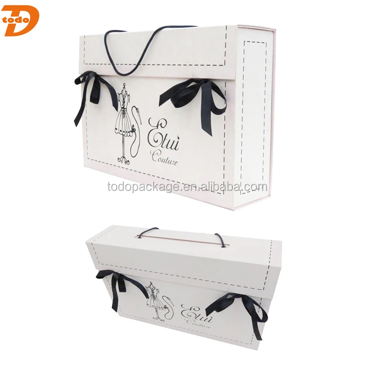 Paper Apparel Wedding Dress Packaging Box Dress Box With Handle Buy
