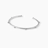 Silver Plated Bangle Bracelet Ball,Fashion Simple Open Bangle With Beads Cuff Jewelry