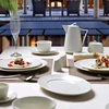 Manufacturer Wholesale Low Price Holiday Villa Hotel & Restaurant Dinnerware, Durable White Arabic Porcelain Tableware/
