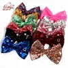 5'' Girls Sequin Laser Ribbon Bowknots Bow Tie