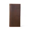 Retro Medium Cowhide Leather card holder gentle Men Bifold Wallet with pure color