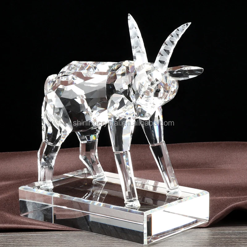 Crystal Glass Goat Figurine The Chinese Zodiac As Crystal Animal ...