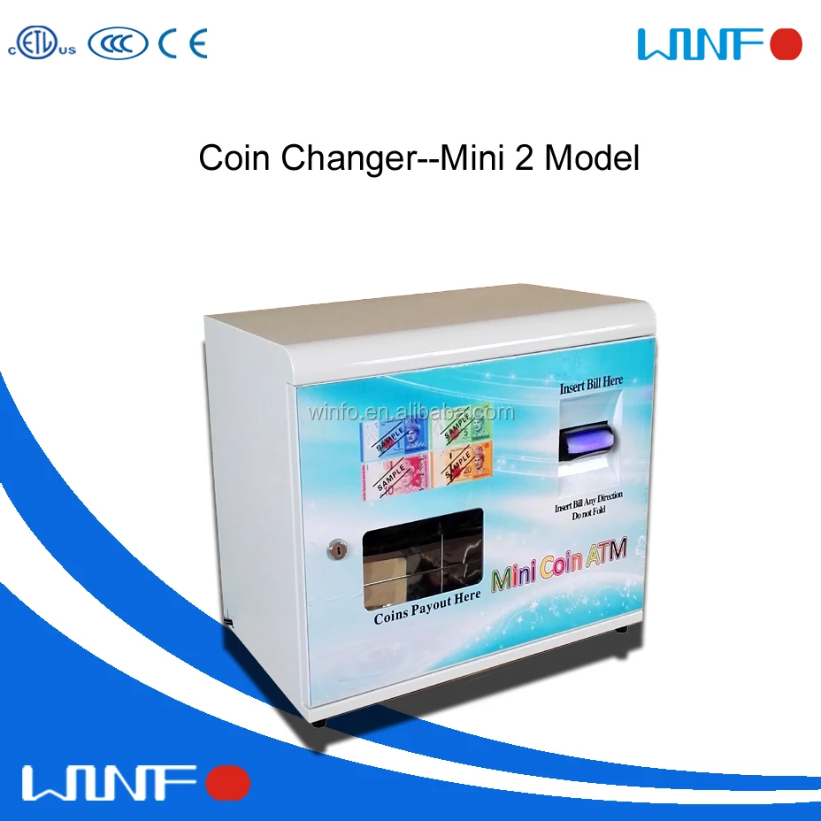 Automatic Token Changer Coin Change Vending Machine With The Door From