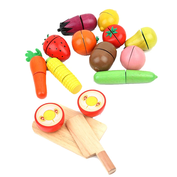 Children's Girl Wooden Chopping Suit Imitation Cute Toys Cutlery Play 