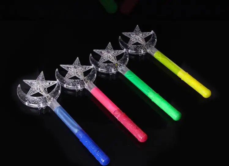 Wholesale Moon And Stars Led Sticks Flashig Party Flashing Light Stick 