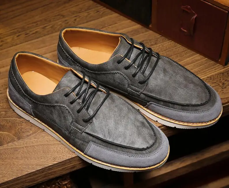 Fashion Brand Minimalist Shoes New Design Genuine Leather Men Casual ...