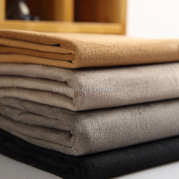 100% Polyester Microfiber Suede Fabric - Buy Synthetic Suede Fabric ...