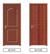 the  Cheapest PVC Wooden  Door  Interior Door Bathroom Hotel doors