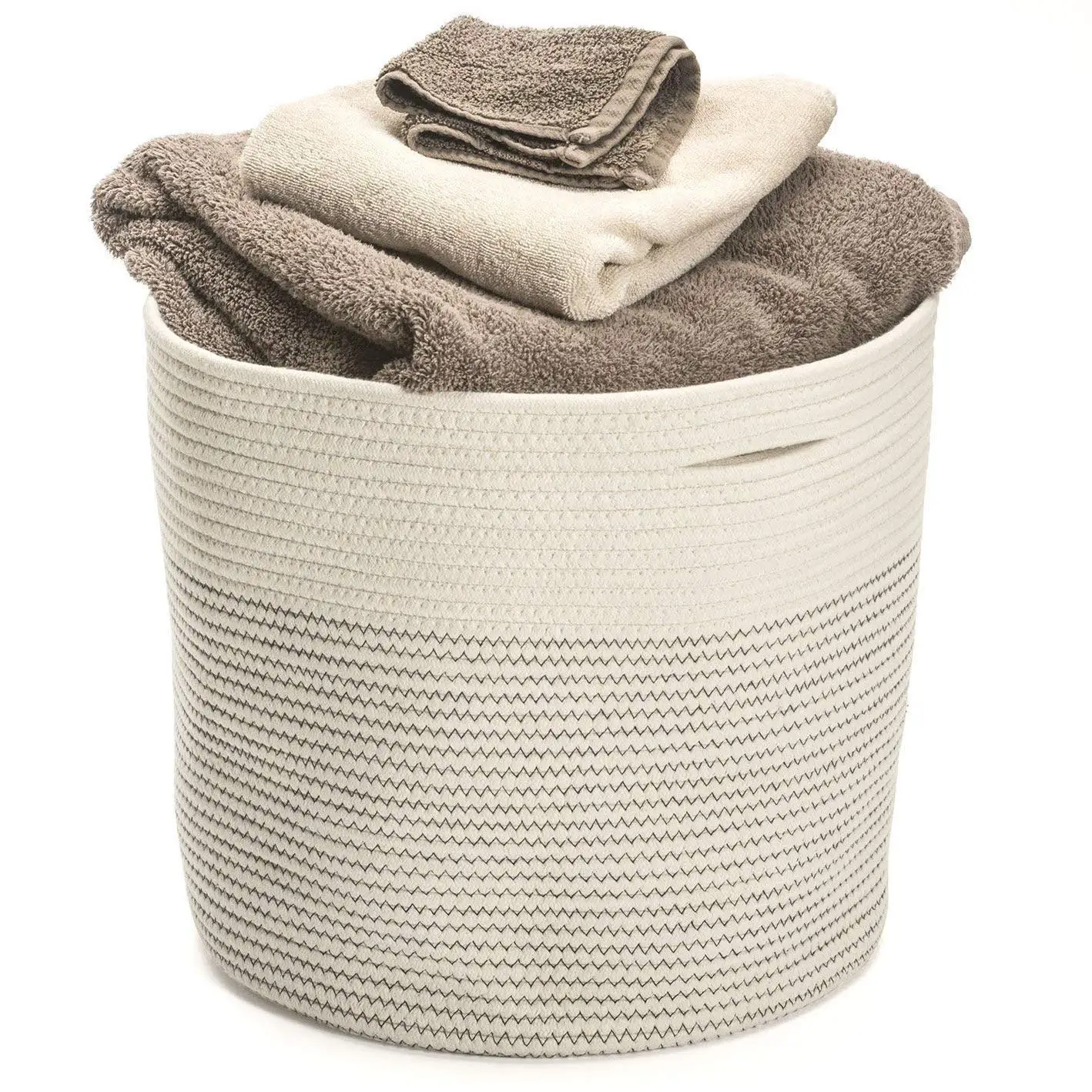 Large Woven Laundry Basket Find Get Quotations Storage Basket Extra Large Cotton Rope Woven 17 X15 Home Organizer Baskest Hand