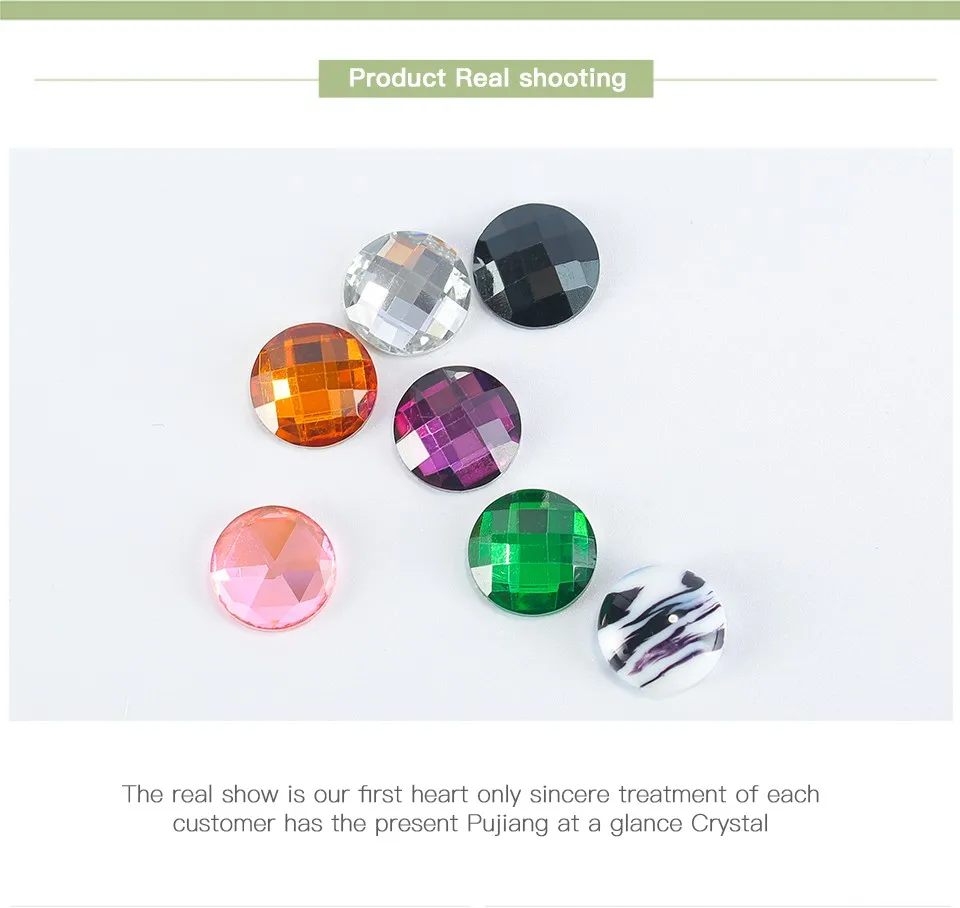 crystal flat beads