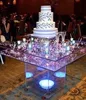 Transparent Acrylic Home Furniture coffee tables Acrylic End Table Pure Acrylic Wedding Table With Inside Lighting