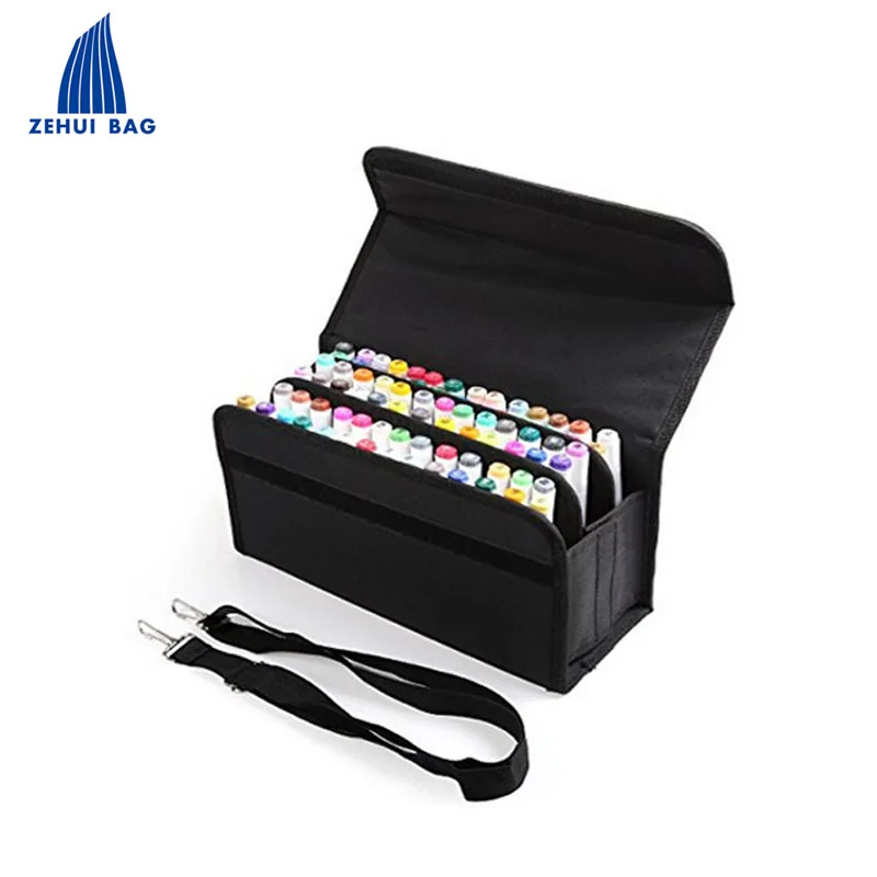 Marker Pen 80 Slots Carrying Case Bag For Permanent Paint Marker Buy