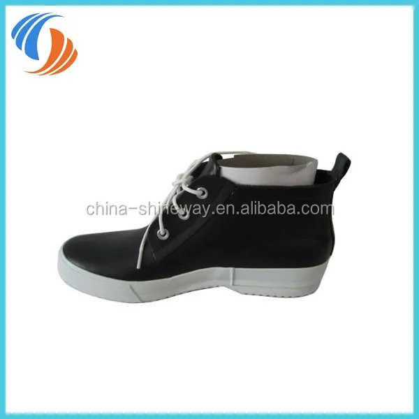 Fashion Women Ankle Lace Up Rubber Shoes