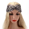 DT12237 Factory Leopard Print Cotton Headband Big Bow Wide Headwraps For Girl and Women