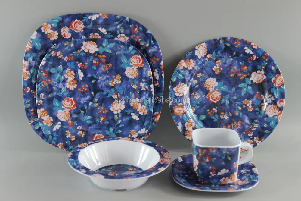 Ivory Material Melamine Dinner Plate And Bowl Set