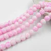 african beads wholesale manufacturers 8mm pink floral glass bead bead