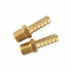 brass male hose barb fitting , 1/4'' male x 3/8'' PA/Rubber/PU hose adapter
