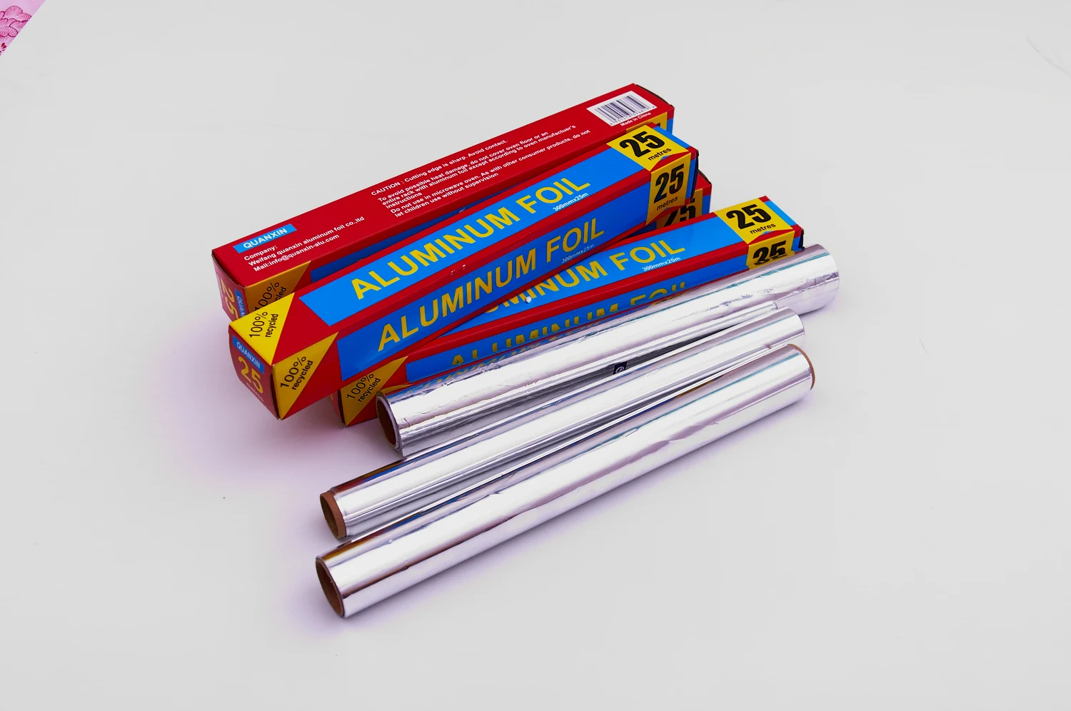 Disposable Shine Wrap Aluminum Foil Food Wrapping Silver Paper With