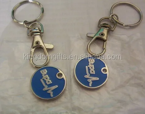 Wishbone Trolley Coin Keyring,Trolly Token Coin Key Ring With Holders ...