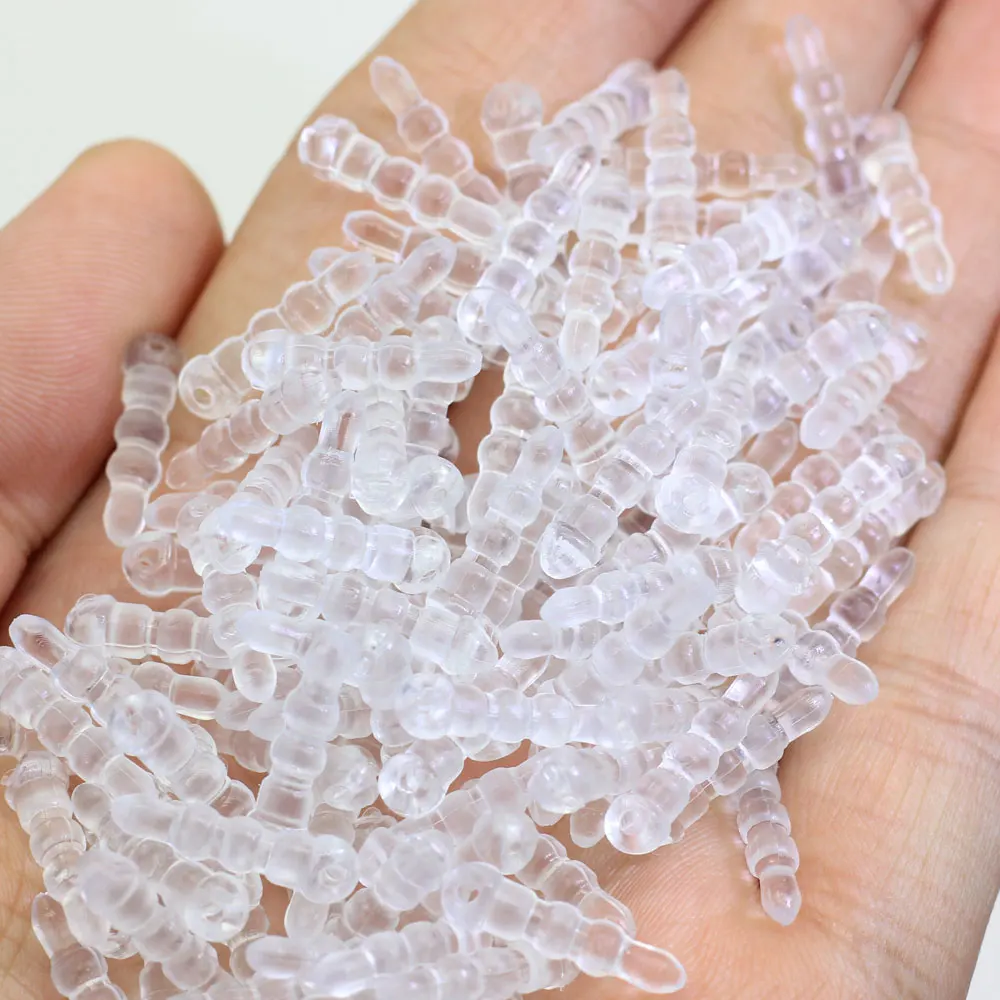 7*15mm Clear Plastic Earring Hooks Crafts Charms Pendants Plastic