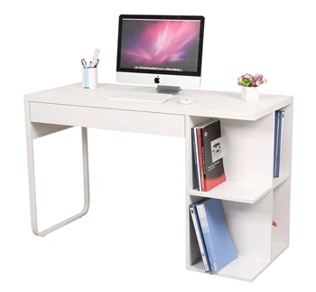 Hot Ing Low Price White High Gloss Wooden Computer Desk With Bookshelf Hot Ing Low Price White High Gloss Wooden Computer Desk With Bookshelf