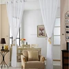 100% polyester wide width white voile fabric ready made sheer curtain fabric