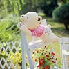 2016 new creative lovely girls' valentine gift big size horizontal plush sleeping dream bear pillow present toy doll