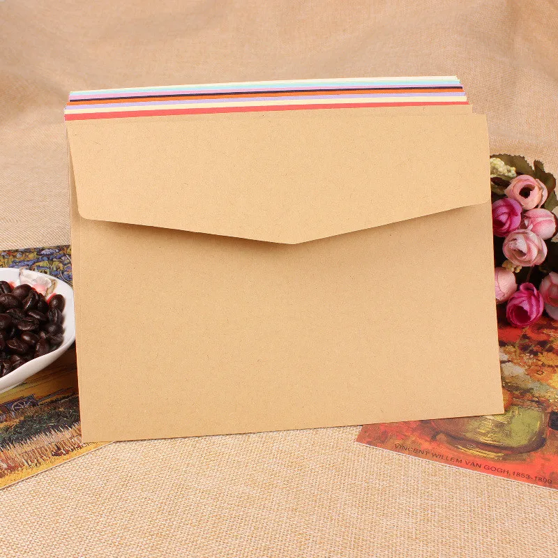 Multicolor Invitation Photo Wedding Announcement Envelopes