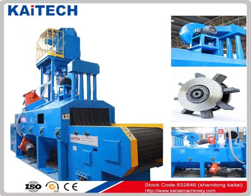 QWD shot blasting machine for little casting surface cleaning and strengthening