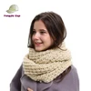 Winter Warm Solid Crochet 100% Acrylic Knitted Infinity Scarf