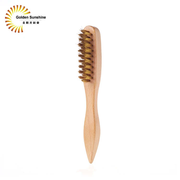 
Brass Shoe Brush Custom Shoe Care Brush Wood Shoe Polish Brush 