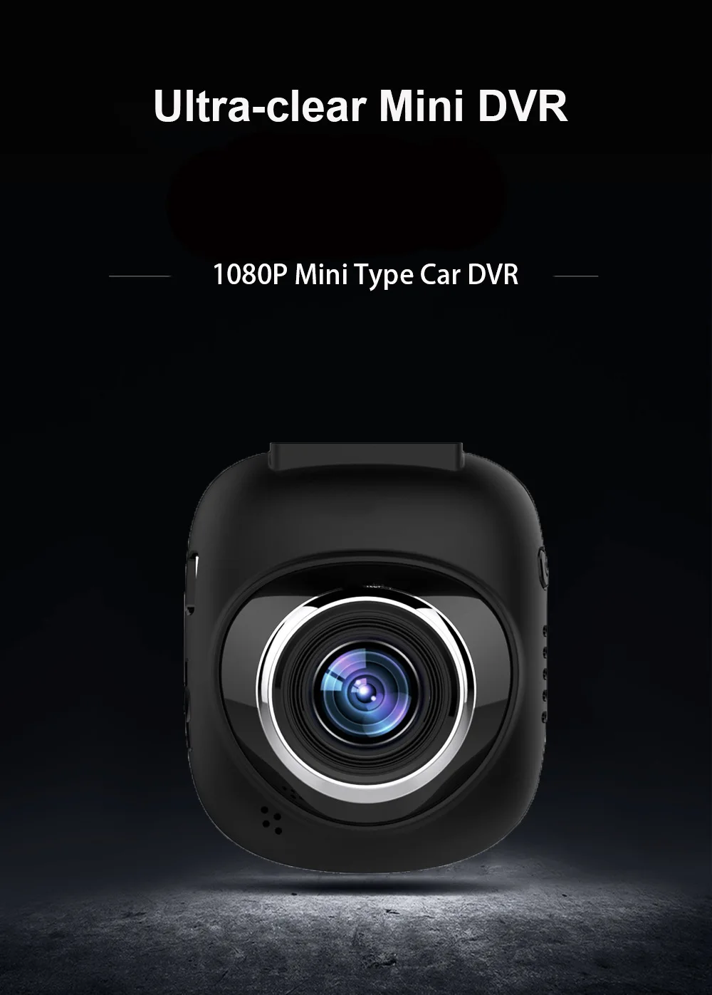 1080p Fhd Popular 1.5 Inch Novatek G-sensor Mini Dashcam With Motion