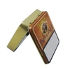 rectangular hinge cigarette tin box