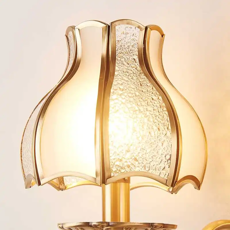 Luxury Wall Lamp for Villa Bedside Aisle Led E14 Wall Light Sconce Creative Crystal Modern European Induction Lamps Clear Glass