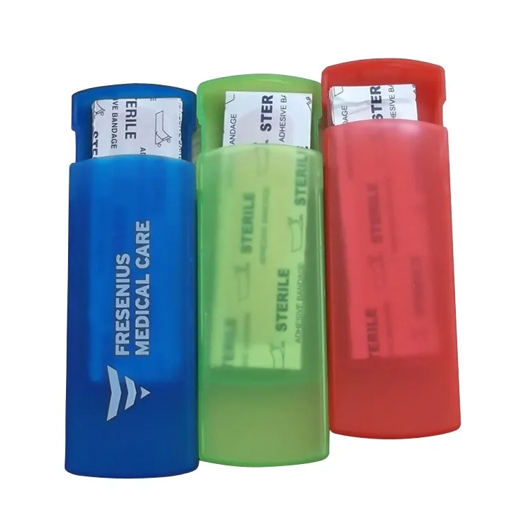2019 New Item Kf772 Plastic Band Aid Box Private Label Pocket Bandaid