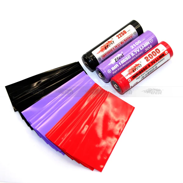 Precut 18650 Battery Shrink Wraps High Quality 18650 Battery Replacement Pvc Heat Shrink Tubing