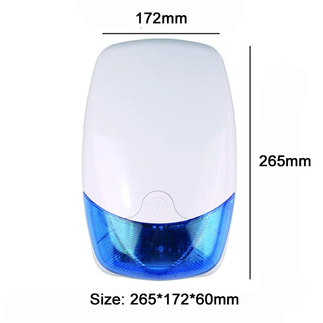 HX-SL300 Outdoor Siren Alarm Strobe Light Work With Intrusion Alarm LED Flash and Sound